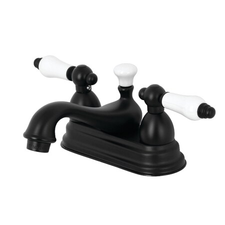 Kingston Brass KS3600PL 4" Centerset Bathroom Faucet, Matte Black KS3600PL